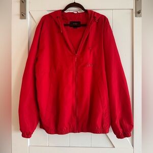 Pull&Bear Vibrant Red Bomber Jacket
